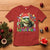 Funny Cajun Louisiana Christmas Santa's Alligator T Shirt - Wonder Print Shop