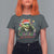 Funny Cajun Louisiana Christmas Santa's Alligator T Shirt For Women - Wonder Print Shop