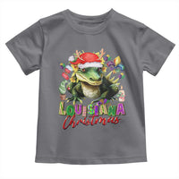 Funny Cajun Louisiana Christmas Santa's Alligator Toddler T Shirt