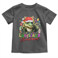 Funny Cajun Louisiana Christmas Santa's Alligator Toddler T Shirt