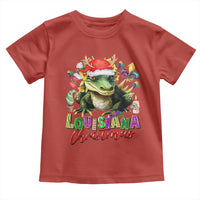 Funny Cajun Louisiana Christmas Santa's Alligator Toddler T Shirt