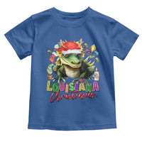 Funny Cajun Louisiana Christmas Santa's Alligator Toddler T Shirt