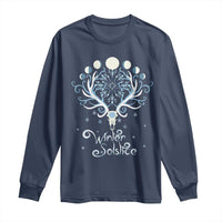 Winter Solstice Yule Pagan Christmas Reindeer Long Sleeve Shirt