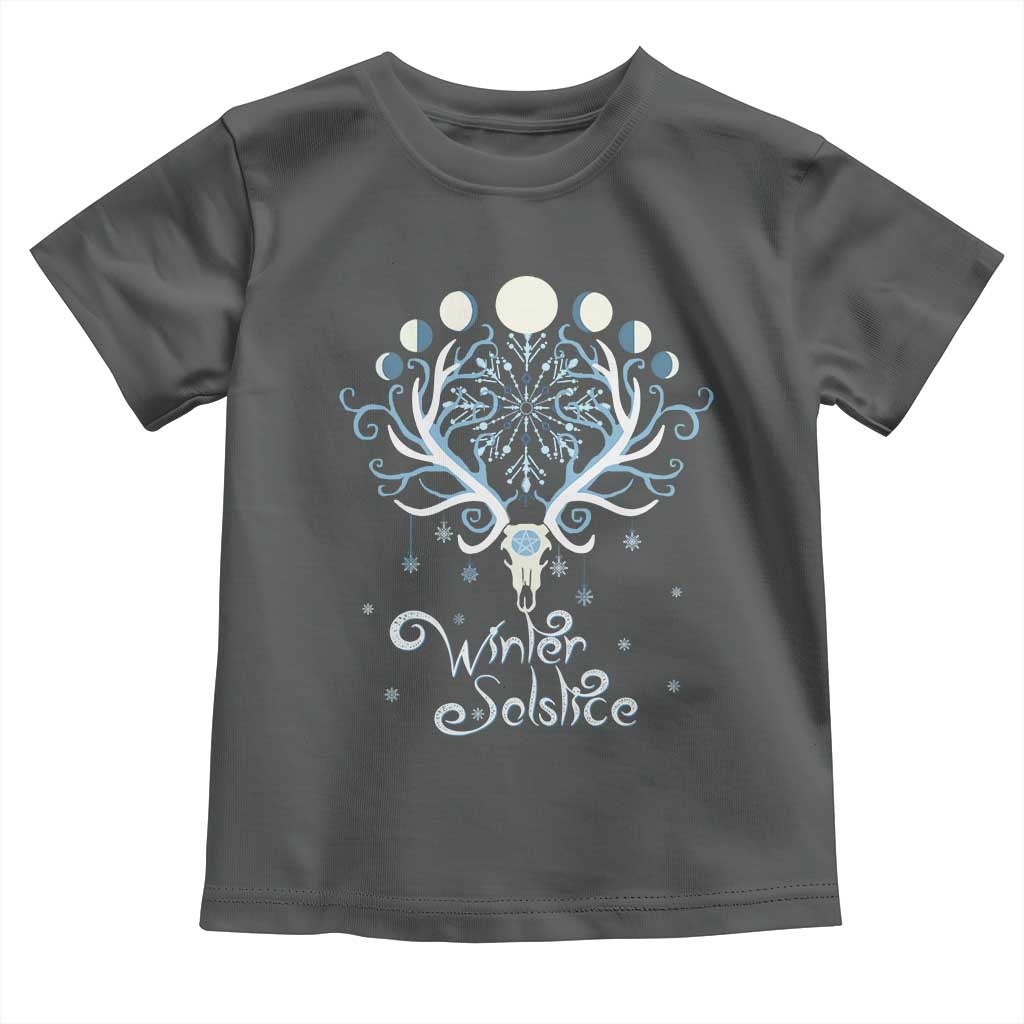 Winter Solstice Yule Pagan Christmas Reindeer Toddler T Shirt