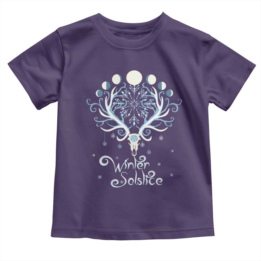 Winter Solstice Yule Pagan Christmas Reindeer Toddler T Shirt