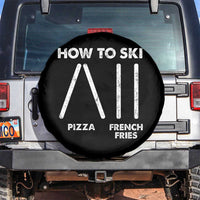 Funny Skiing Instructor Spare Tire Cover How To Ski Food Lover Winter Sport - Wonder Print Shop