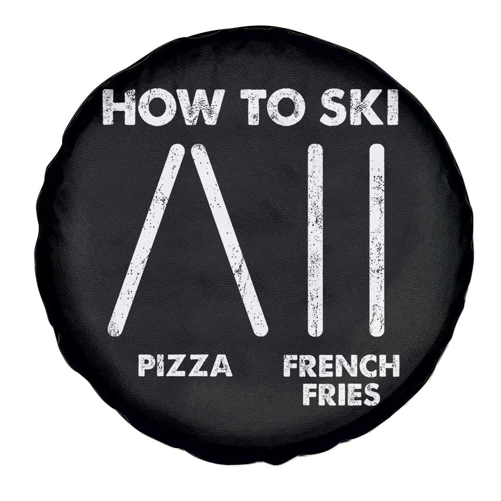 Funny Skiing Instructor Spare Tire Cover How To Ski Food Lover Winter Sport - Wonder Print Shop