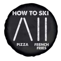 Funny Skiing Instructor Spare Tire Cover How To Ski Food Lover Winter Sport - Wonder Print Shop