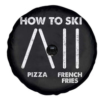 Funny Skiing Instructor Spare Tire Cover How To Ski Food Lover Winter Sport - Wonder Print Shop
