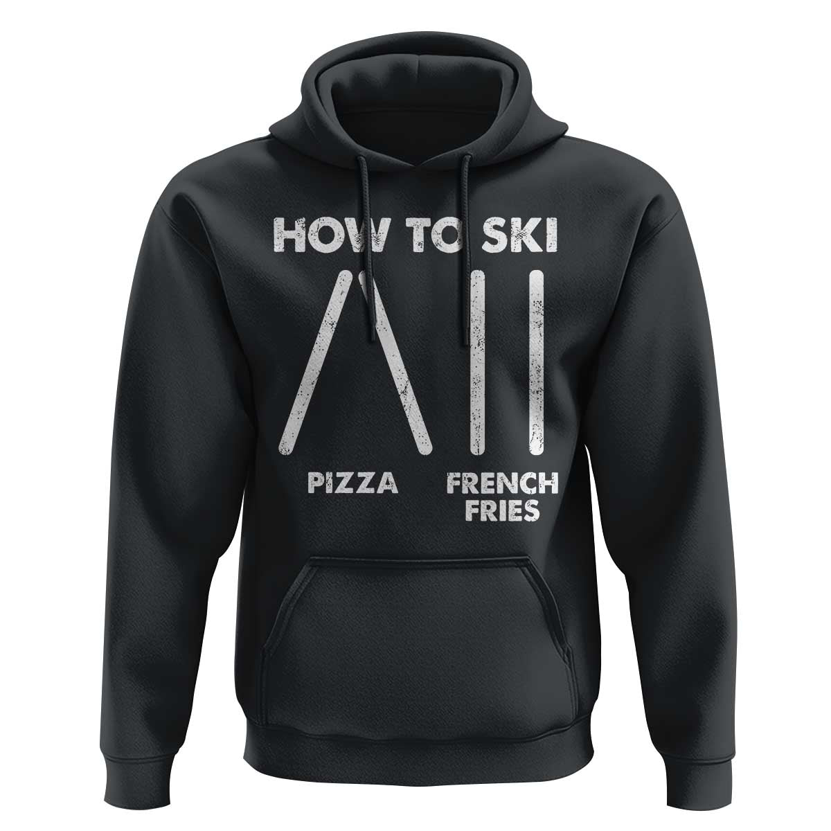 Funny Skiing Instructor Hoodie How To Ski Food Lover Winter Sport - Wonder Print Shop