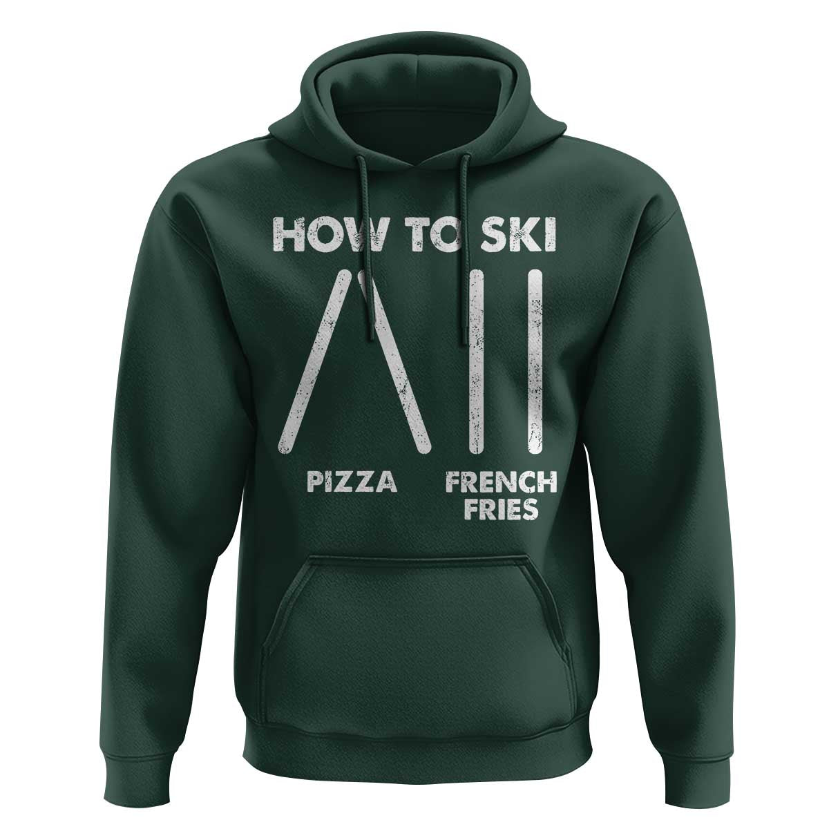 Funny Skiing Instructor Hoodie How To Ski Food Lover Winter Sport - Wonder Print Shop