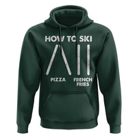 Funny Skiing Instructor Hoodie How To Ski Food Lover Winter Sport - Wonder Print Shop