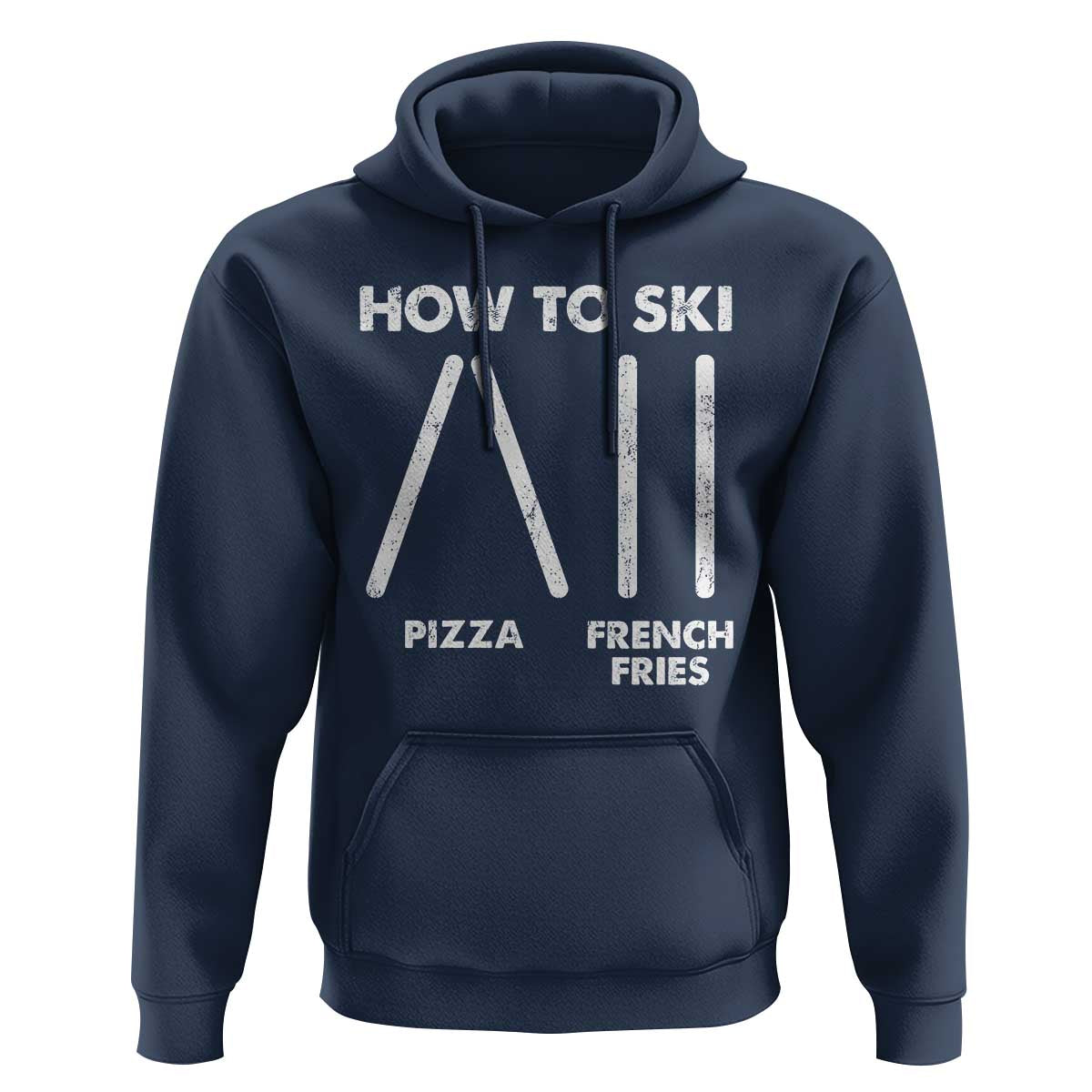 Funny Skiing Instructor Hoodie How To Ski Food Lover Winter Sport - Wonder Print Shop