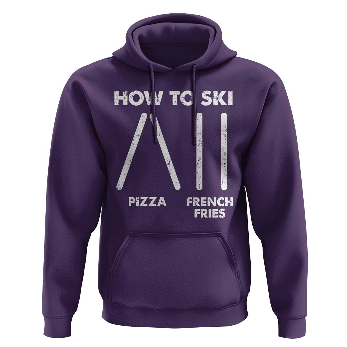Funny Skiing Instructor Hoodie How To Ski Food Lover Winter Sport - Wonder Print Shop