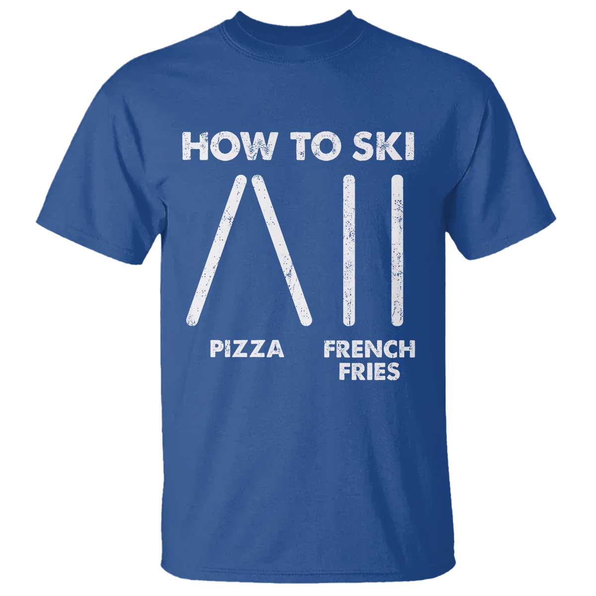 Funny Skiing Instructor T Shirt How To Ski Food Lover Winter Sport - Wonder Print Shop