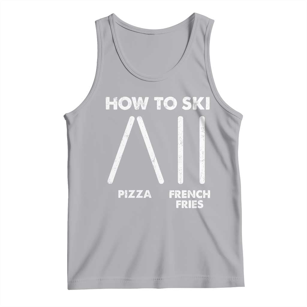 Funny Skiing Instructor Tank Top How To Ski Food Lover Winter Sport - Wonder Print Shop