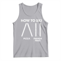 Funny Skiing Instructor Tank Top How To Ski Food Lover Winter Sport - Wonder Print Shop
