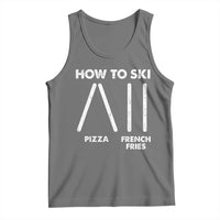 Funny Skiing Instructor Tank Top How To Ski Food Lover Winter Sport - Wonder Print Shop