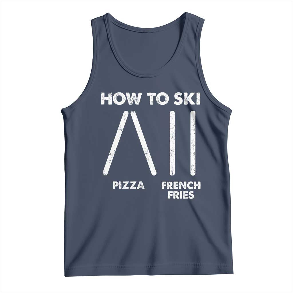 Funny Skiing Instructor Tank Top How To Ski Food Lover Winter Sport - Wonder Print Shop