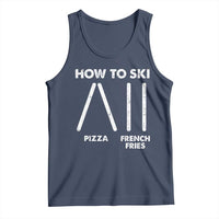 Funny Skiing Instructor Tank Top How To Ski Food Lover Winter Sport - Wonder Print Shop
