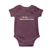 Funny Role Playing Tabletop Dice Baby Onesie This Is How I Roll