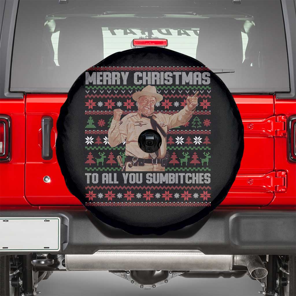 Merry Christmas To All You Sumbitches Spare Tire Cover Funny Smokey Xmas Movie The Bandit - Wonder Print Shop