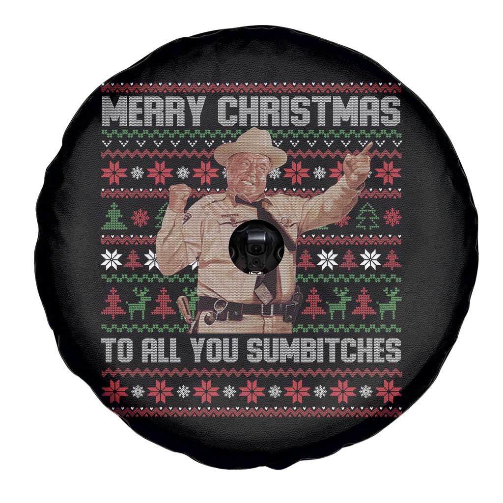 Merry Christmas To All You Sumbitches Spare Tire Cover Funny Smokey Xmas Movie The Bandit - Wonder Print Shop