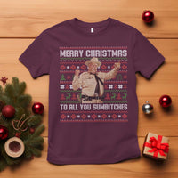 Merry Christmas To All You Sumbitches T Shirt Funny Smokey Xmas Movie The Bandit - Wonder Print Shop