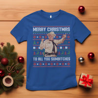 Merry Christmas To All You Sumbitches T Shirt Funny Smokey Xmas Movie The Bandit - Wonder Print Shop