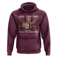 Merry Christmas To All You Sumbitches Hoodie Funny Smokey Xmas Movie The Bandit - Wonder Print Shop