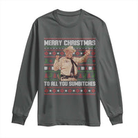 Merry Christmas To All You Sumbitches Long Sleeve Shirt Funny Smokey Xmas Movie The Bandit - Wonder Print Shop
