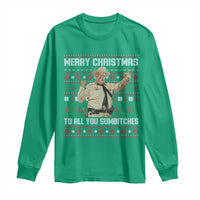 Merry Christmas To All You Sumbitches Long Sleeve Shirt Funny Smokey Xmas Movie The Bandit - Wonder Print Shop