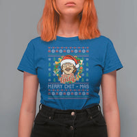 Funny Chit Christmas T Shirt For Women Merry Chit Mas Do It Lady Xmas Wreath - Wonder Print Shop