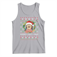 Funny Chit Christmas Tank Top Merry Chit Mas Do It Lady Xmas Wreath - Wonder Print Shop