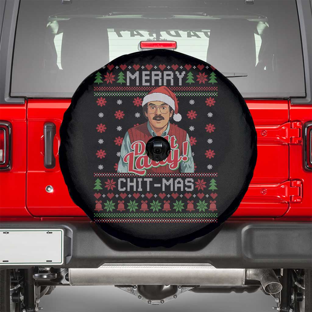Funny Chit Christmas Spare Tire Cover Merry Chit Mas Do It Lady Ugly Xmas - Wonder Print Shop