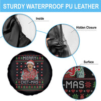 Funny Chit Christmas Spare Tire Cover Merry Chit Mas Do It Lady Ugly Xmas - Wonder Print Shop