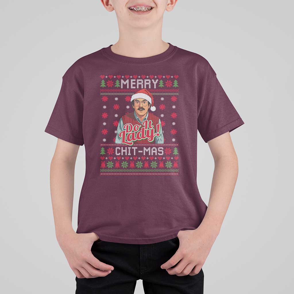 Funny Chit Christmas T Shirt For Kid Merry Chit Mas Do It Lady Ugly Xmas - Wonder Print Shop
