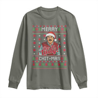 Funny Chit Christmas Long Sleeve Shirt Merry Chit Mas Do It Lady Ugly Xmas - Wonder Print Shop
