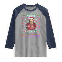 Funny Chit Christmas Raglan Shirt Merry Chit Mas Do It Lady Ugly Xmas - Wonder Print Shop