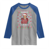Funny Chit Christmas Raglan Shirt Merry Chit Mas Do It Lady Ugly Xmas - Wonder Print Shop