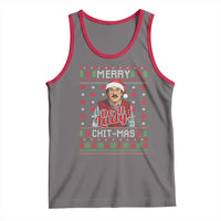 Funny Chit Christmas Tank Top Merry Chit Mas Do It Lady Ugly Xmas - Wonder Print Shop