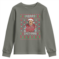 Funny Chit Christmas Youth Sweatshirt Merry Chit Mas Do It Lady Ugly Xmas - Wonder Print Shop