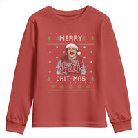 Funny Chit Christmas Youth Sweatshirt Merry Chit Mas Do It Lady Ugly Xmas - Wonder Print Shop