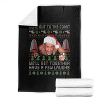 Funny Nakatomi Plaza Christmas Throw Blanket Come Out To The Coast John Xmas 80's Die Movie - Wonder Print Shop