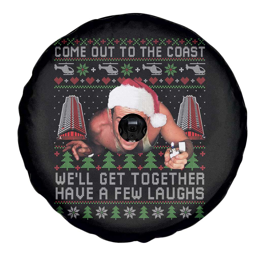 Funny Nakatomi Plaza Christmas Spare Tire Cover Come Out To The Coast John Xmas 80's Die Movie - Wonder Print Shop