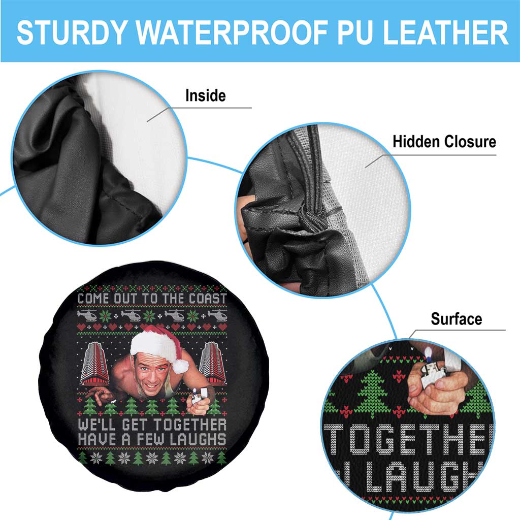 Funny Nakatomi Plaza Christmas Spare Tire Cover Come Out To The Coast John Xmas 80's Die Movie - Wonder Print Shop