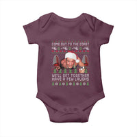 Funny Nakatomi Plaza Christmas Baby Onesie Come Out To The Coast John Xmas 80's Die Movie - Wonder Print Shop