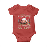 Funny Nakatomi Plaza Christmas Baby Onesie Come Out To The Coast John Xmas 80's Die Movie - Wonder Print Shop