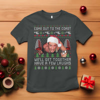 Funny Nakatomi Plaza Christmas T Shirt Come Out To The Coast John Xmas 80's Die Movie - Wonder Print Shop