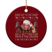 Funny Nakatomi Plaza Christmas Ceramic Ornament Come Out To The Coast John Xmas 80's Die Movie - Wonder Print Shop